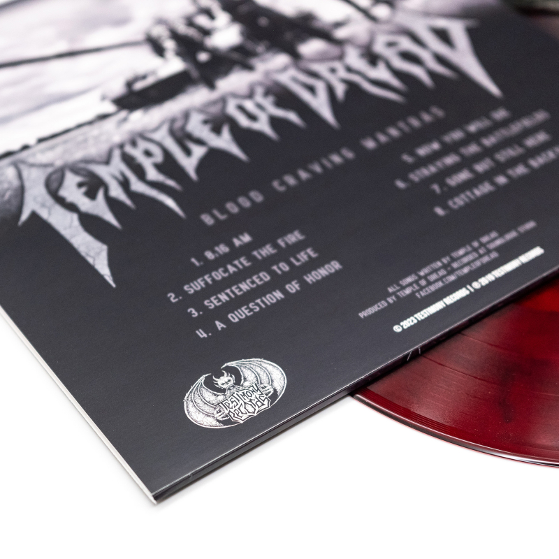 Temple Of Dread - Blood Craving Mantras Vinyl LP  |  Red/Black Marble