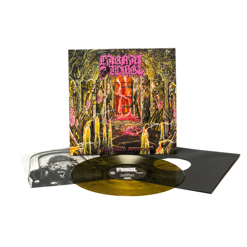 Carnal Tomb - Embalmed In Decay Vinyl LP  |  Lime/Black Marble