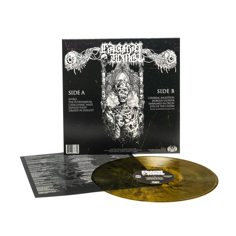 Carnal Tomb - Embalmed In Decay Vinyl LP  |  Lime/Black Marble